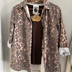 Fleece lined shacket 